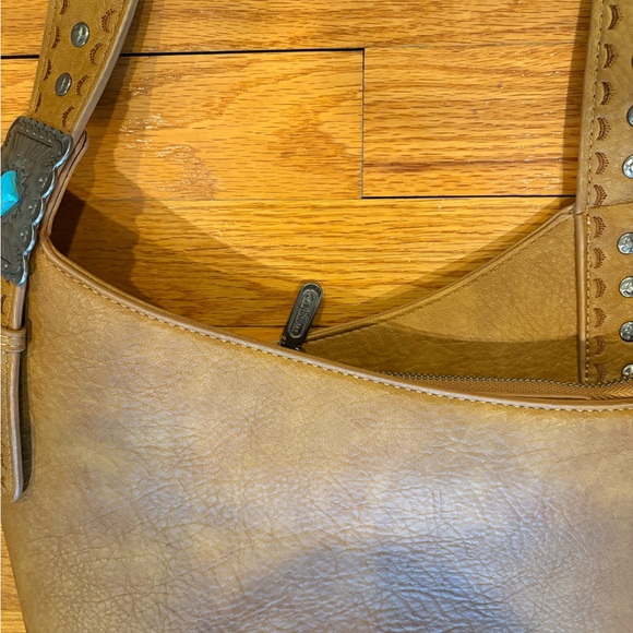 Wrangler New Fringed Studded Hobo Bag - Picture 4 of 14